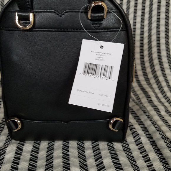 Kate Spade Mini Convertible Natalia Backpack Black - Picture 5 of 11